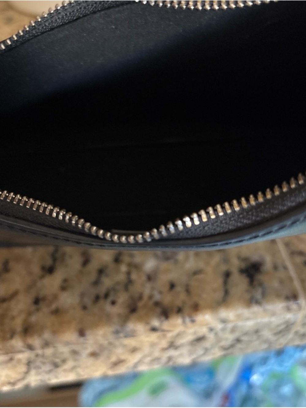 The Row Black Leather Zip Pouch Shoulder Bag - Picture 3 of 4